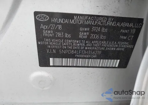 2018 Hyundai Elantra Value Edition from USA, damaged, VIN 5NPD84LF1JH356219